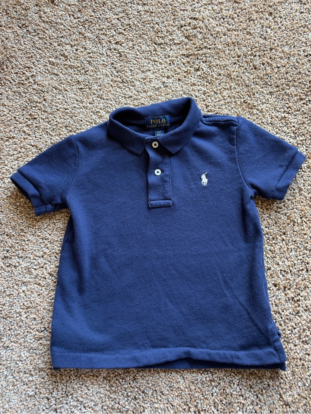POLO RALPH LAUREN Navy Blue Short Sleeve Polo